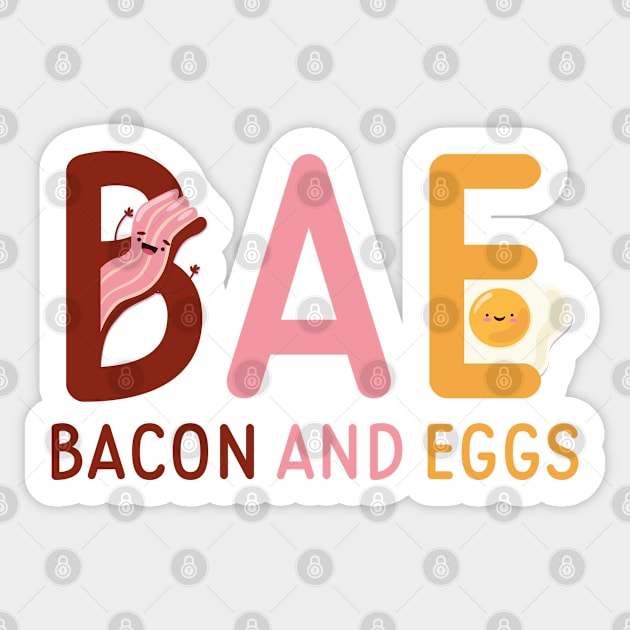 BAE Bacon And Eggs Sticker by VectorPlanet